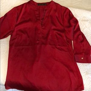 Burgundy blouse